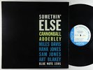 Cannonball Adderley - Somethin' Else LP - Blue Note Mono RVG Ear NY USA VG+
