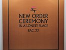 NEW ORDER - Ceremony (Italy Import 12 Inch/1981 Factory Records FAC.33) VG+/EX
