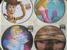 Disney Toy Story Cinderella Sleeping Beauty Tangled Picture Disc Record Lot