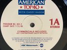 7/21/84 CASEY KASEM American Top 40  PRINCE Bruce ZZ Top MJ Van Halen 4xLP 843-3