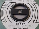 60's Northern Soul  Promo 45  -  Jon Tee  -  Crazy  (  JAY TONE  )   EXC