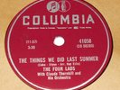Columbia 41058 The Four Lads Put A Light In The Window 78 RPM E- E- Canada Press