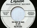 FIVE KEYS 45 You Broke The Rules of Love / What goes CAPITOL doowop MINT- Kz 863