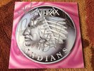 Anthrax. Indians. 7 in orange Vinyl. Uk 1986 Signed By All The Band.w