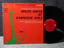 Miles Davis m- record 2 eye black print LP at Carnegie Hall