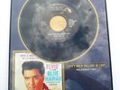 Vtg Elvis Presley Blue Hawaii RIAA Cert Platinum 45 RPM Record Framed Collector