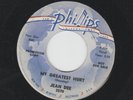 DOOWOP TEEN bw ROCKABILLY 45 JEAN DEE - MY GREATEST HURT-  HEAR 1961 DJ PHILLIPS