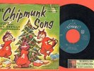 Chipmunks - The Chipmunk Song Liberty 55250 PS Vinyl 45 rpm Record