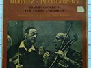 HEIFETZ  Violin PIATIGORSKY Cello  Brahms Double Concerto  RCA SB 2140 U.K. ED.1