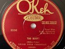 Electric Okeh 8596 Louis Armstrong Hot Four-w/Lillie Delk Christian 1928 beauty
