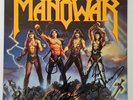 Manowar Fighting The World LP, signed, autographed, Autogramm, signiert, rare
