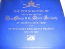 THE CORONATION OF KING GEORGE V1 & QUEEN ELIZABETH 14 X 12