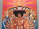 JIMI HENDRIX-AXIS BOLD AS LOVE 1ST UK PRESS  RARE ORANGE LYRICS SHEET-V/G+ TO EX
