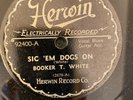 Herwin 92400 Booker T. White ( Bukka White)  PO' BOY  78 rpm Delta  Blues  E+