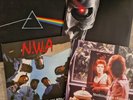 4 x Vinyl LPs inc NWA, David Bowie, Pink Floyd   + Terminator soundtrack