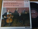ROSTROPOVICH - RICHTER / BEETHOVEN cello sonatas ./ PHILIPS HI-FI STEREO