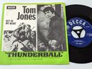 Tom Jones Thunderball Denmark '65 Unique Cover James Bond  45 NM Vinyl