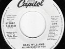 DISCO - BEAU WILLIAMS - ALL BECAUSE OF YOU - CAPITOL