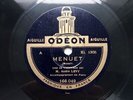 Andre Levy Violin Menuet (Mozart) & Sérénade (Schubert) 78 RPM Odeon 166.049