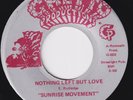 SUNRISE MOVEMENT Nothing Left But Love RARE *issue* 45 sweet soul funk HEAR