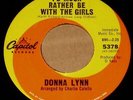 Rolling Stones Donna Lynn 1965 Capitol 45 I'd Much Rather Be With The Girls NM