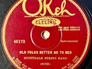SCOTTDALE STRING BAND OKEH  Scottdale Stomp/ Old Folks Better Go To Bed