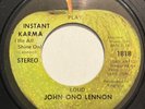 John Ono Lennon - Instant Karma 45rpm Single Sided Promo Beatles 1970 Apple 1818