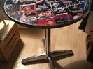 Johnny Hallyday table bistrot neuve démontable