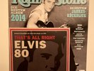 RARE, LIMITED ELVIS PRESLEY GERMAN ROLLING STONE MAGAZINE W/ COVER MOUNT 45