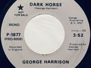 RARE George Harrison “Dark Horse” PROMO 45 Apple P-1877 | The Beatles