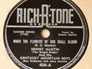 Rich-R-Tone 406 - Ernest Martin Kentucky Mountain Boys - vintage bluegrass 78rpm