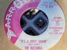 THE BLESSINGS It's a Dirty Shame RARE CA GARAGE POP DJ 45 It's Your Day HEAR