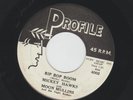 ROCKABILLY 45 - MICKEY HAWKS w MOON MULLINS - BIP BOP BOOM - HEAR -1958 PROFILE