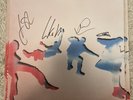5 Seconds Of Summer 5SOS5 White Color Vinyl Ltd Edition Autographed Art Print