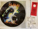 1987 Def Leppard Hysteria Picture LP album W/ Original Concert Tickets
