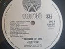 Colosseum LP Daughter Of Time UK Small Vertigo Swirl Press BEAUTIFUL AUDIO **