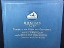Brahms Violin Orchestra Concerto Op.77 Fritz Kreisler HMV DB-1120-4 UK 12” 5 Set