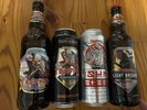 Iron Maiden Trooper Beer Sun amd Steel Light Brigade Bottles Cans 4 LP Eddie