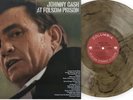 JOHNNY CASH - AT FOLSAM PRISON TAN & BLACK SWIRL VINYL LP VMP MINT SEALED