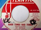 Led Zeppelin Hard Rock 45 Good Times Bad Times bw Communication Breakdown Promo