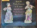 Bach Mozart Violin Concertos De Vito Odeon 1856 ASD 429 HMV black mono RARE