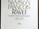 SAMSON FRANCOIS / RAVEL PIANO CONCERTOS / French LP COLUMBIA SAXF 136 ED1 STEREO
