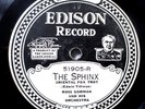 Edison Disc 51905 The Sphinx / Wouldn't You Ross Gorman Clyde Doerr 78 ED#20