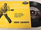 EDDIE COCHRAN ‘C’mon Everybody’ 7” Vinyl EP in Yellow Cover & Misspelling – L36
