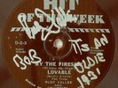 78rpm -Jazz - Rudy Vallée autographed Hit of the Week: By the Fireside & Lovable