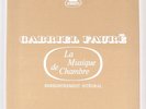 Gabriel Faure/ La Musique de Chambre, complete, Erato, 5LP Box Set
