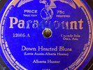 Paramount 12005 Alberta Hunter DOWNHEARTED BLUES 1923 78 rpm V+