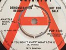 Fats Domino,DEMO,If You Don't Know What Love Is,N.Mint,H.M.V,Mod,Northern soul