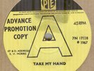 THE MONTANAS**TAKE MY HAND**DEMO**POP PSYCH*THE PYE LABEL*LISTEN TO IT