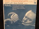 FRANCESCATTI violin - RAVEL Sonata, Tzigane, etc BALSAM COLUMBIA ML 5058 6EYE LP
